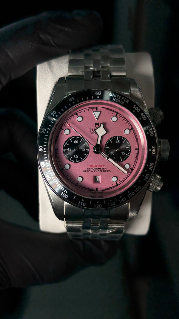 Tudor black Bay Chrono Pink